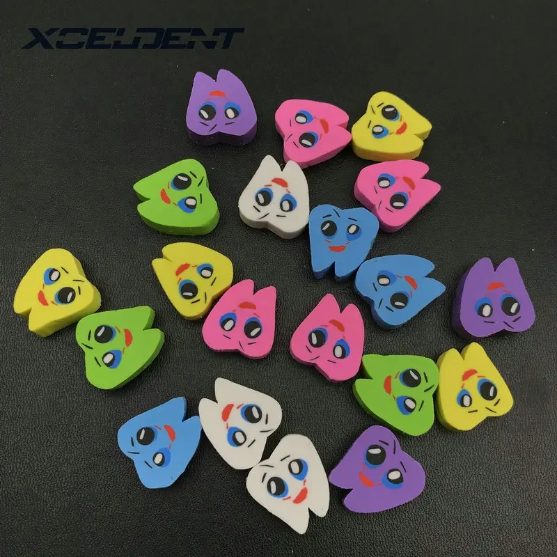 20pcs/bag Molar Shaped Tooth Rubber Erasers Dentist Dental Clinic School Gift Student Rubber