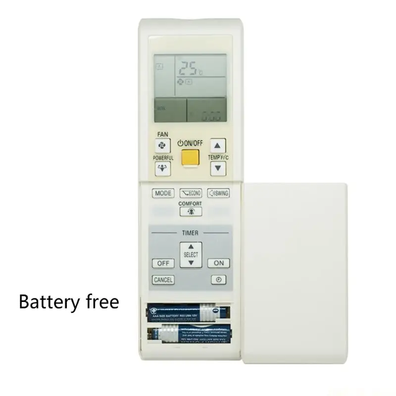 M5TD Air Conditioner Remote Control Replacement for ARC452A10 ARC452A11 ARC452A12 ARC452A13 Simple Installation Milky White