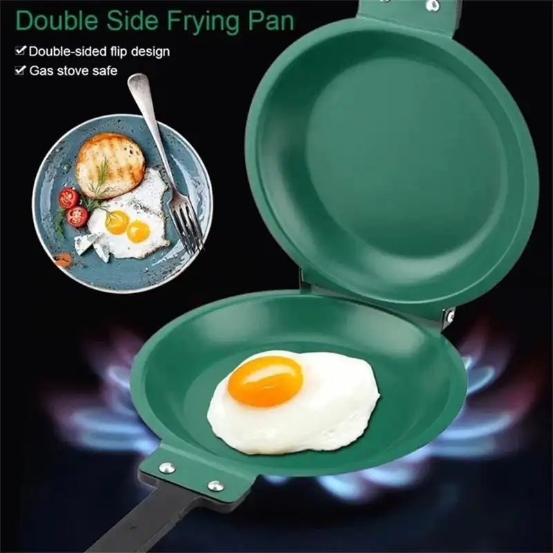 

Double Sided Pancake Pan Frying Pot Non-stick Cookware for Kitchen Omelet Steak Ham Pans Kitchen Stove Utensils Cooking Pot