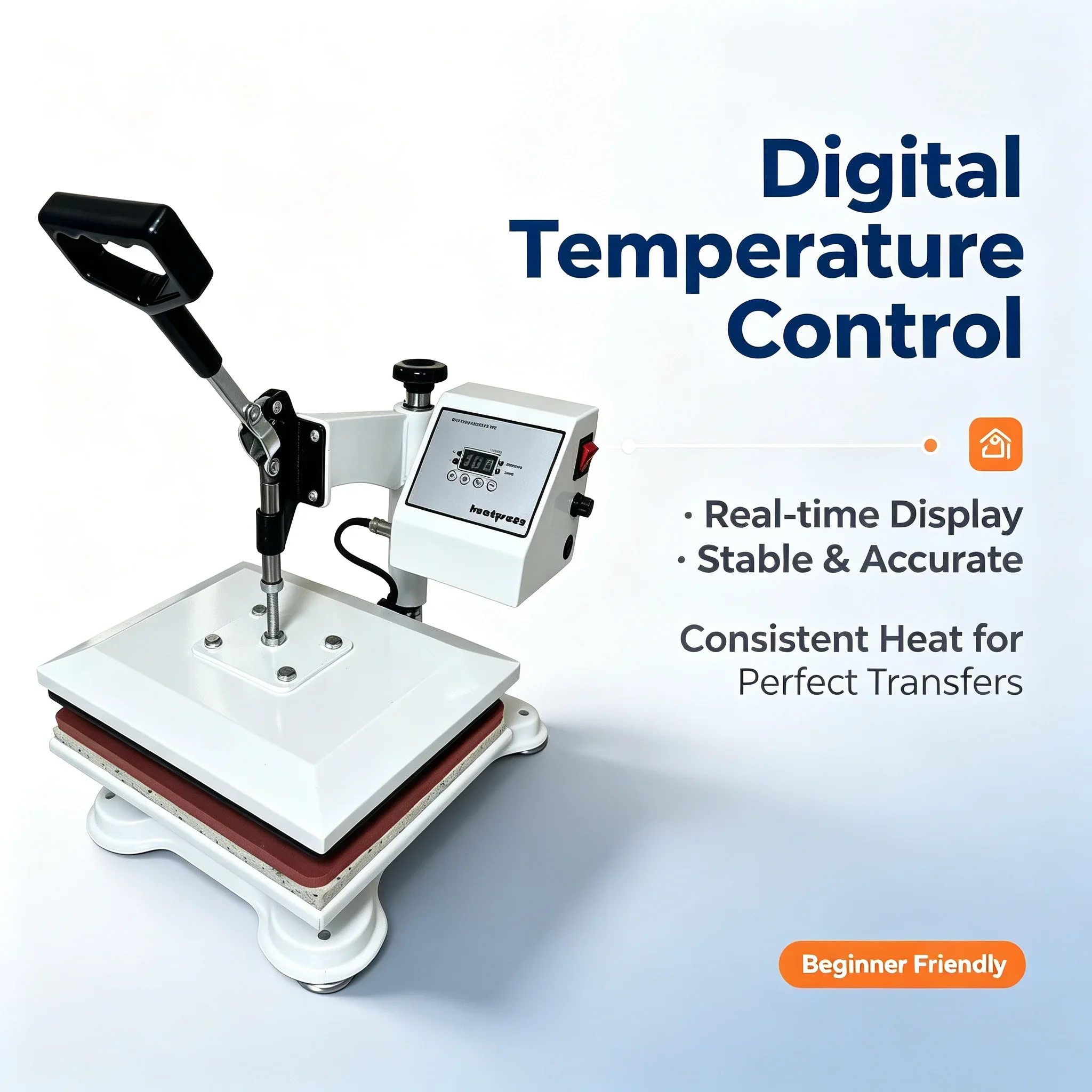 DTF rotary heat press 12x10inch label heat press machine for sublimation printing of logos on clothing and T-shirts brand new