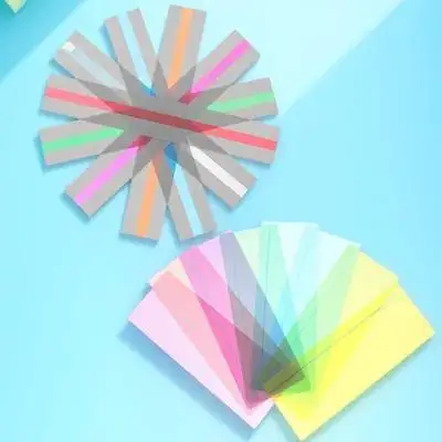 

16pcs Bookmark Colored Highlight Strips Overlay Bookmarks Tracking Ruler Portable Student Teacher
