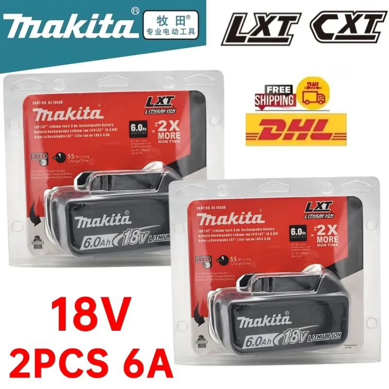 

Makita 18V 6.0Ah Rechargeable Lithium Battery with LED Indicator High Capacity for Makita Cordles Power Tool Battery