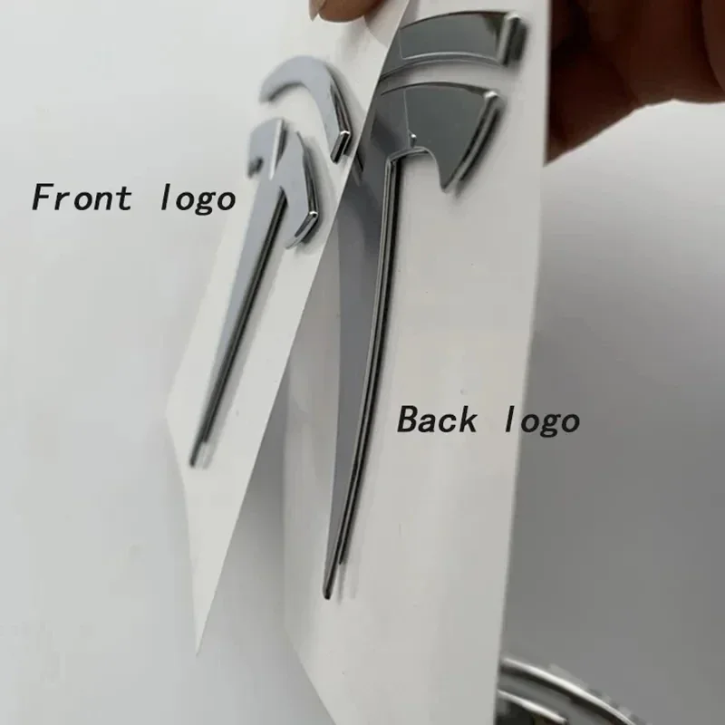 1 stücke ABS für Tesla Modell 3 Modus Y Auto Front Hood Logo Abdeckung Emblem Aufkleber Styling Auto Körper Hinten stamm Abzeichen Zubehör
