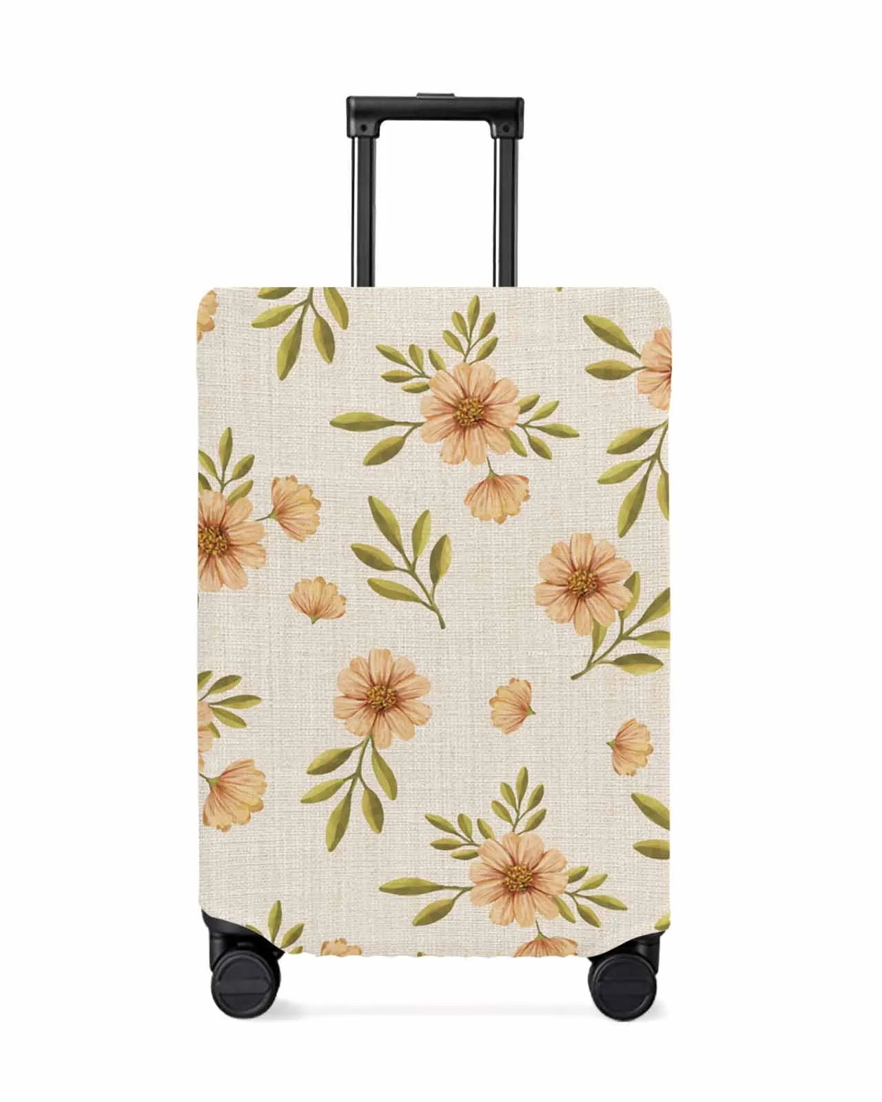 Plant Daisy Leaves Watercolor Countryside Luggage Cover Elastic Baggage Cover For 18-32 Inch Suitcase Case Dust Cover