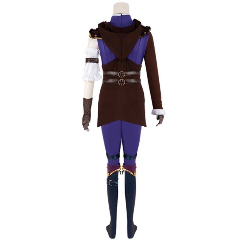 Game LOL Caitlyn Violet Battle Of Two Cities  Daily Outfits Caitlyn Kiramman Cosplay Costume Halloween Women Uniform Suit