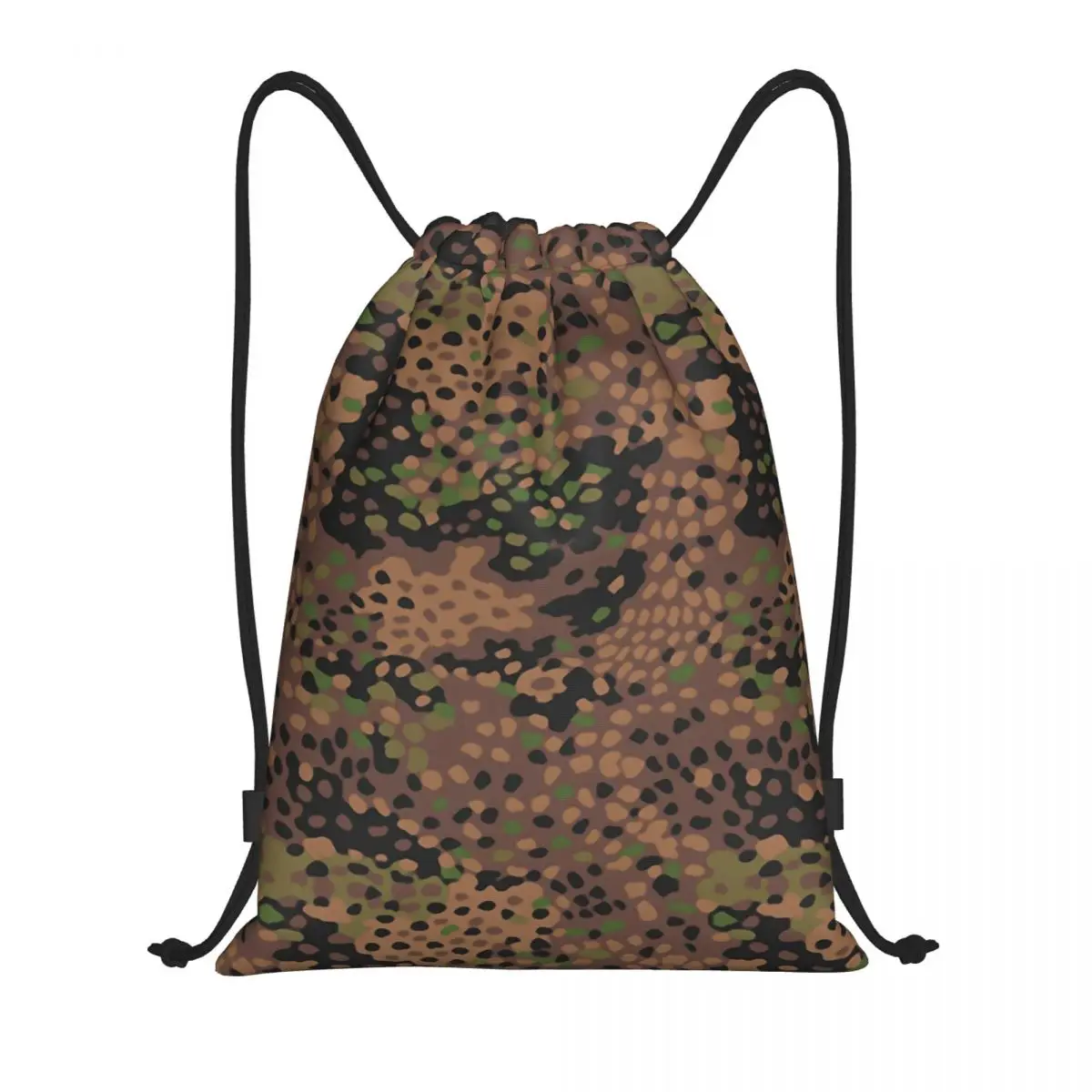 Custom Pea Dot Military Camo Drawstring Backpack Bags Men Women Lightweight Camouflage Gym Sports Sackpack Sacks for Yoga