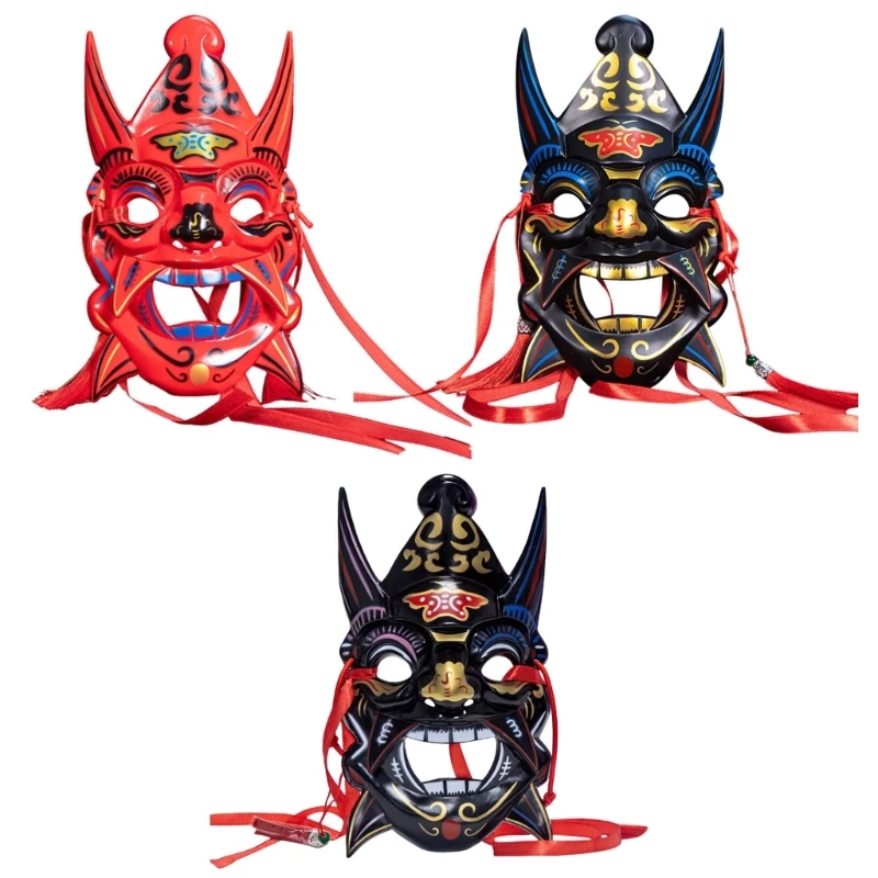 

Ручная роспись Маска Хэллоуин Косплей Маска для лица Маскарадная маска для женщин и мужчин