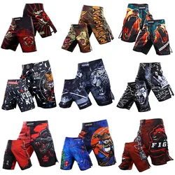 MMA Shorts Men Boxing Training Shorts Workout Muay Thai Shorts Gym Sports Running Pants BJJ Brazilian Jiujitsu Fight Wear