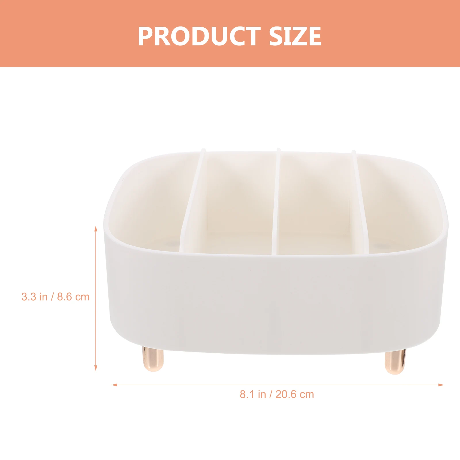 

Eyeshadow Makeup Organizer Storage Box Large Capacity Compartments Desktop Vanity Holder Countertop Tray Divider