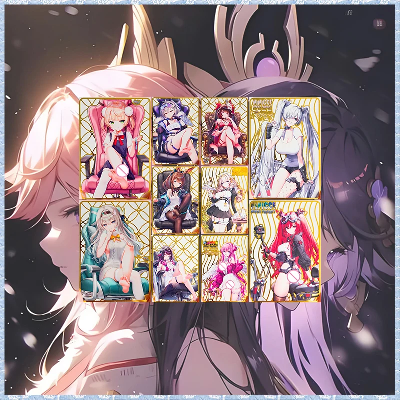 Anime Goddess Story DIY ACG Sparkle Dorothy Nikke Firefly Silver Wolf Amiya Metal Collectible Cards Christmas Birthday Toy Gift