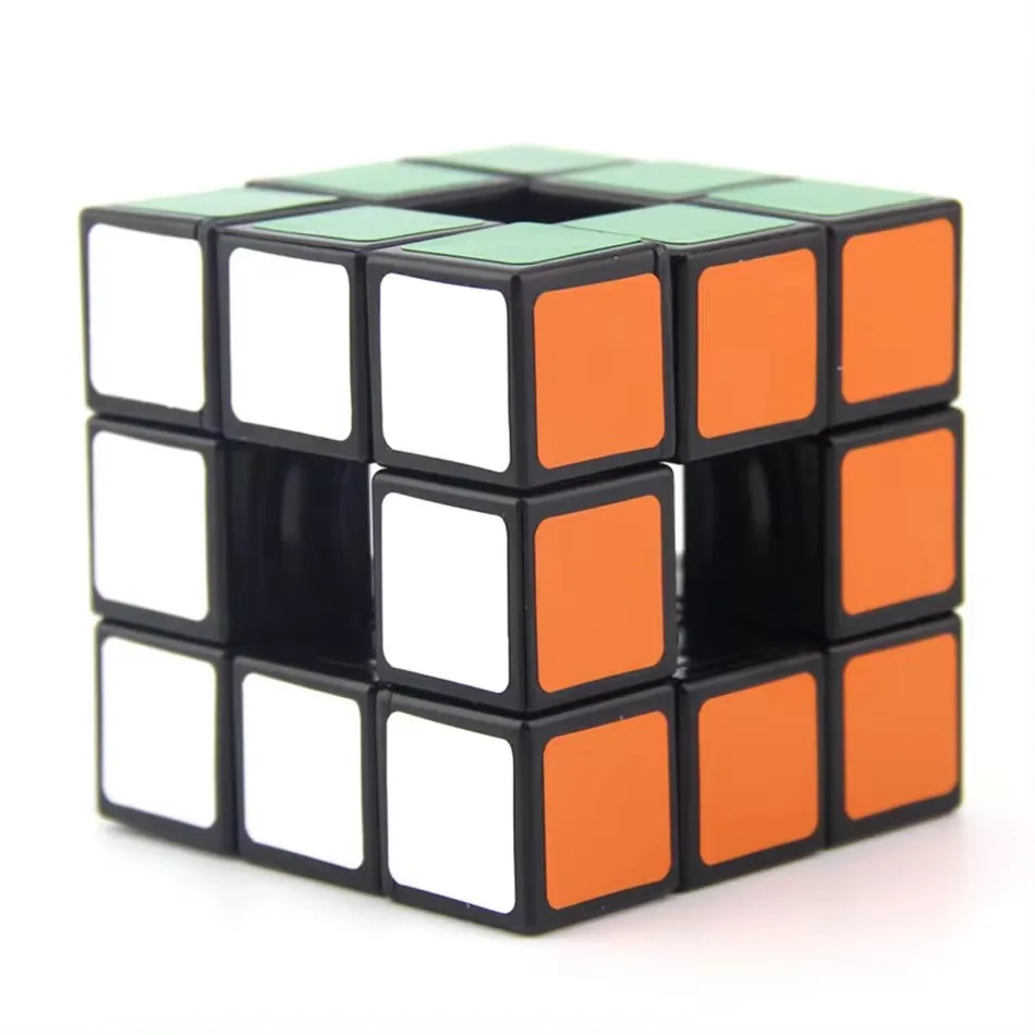 LanLan Hollow Cube 3x3x3 Magic Cube Puzzle Toys 3x3 speed axis ghost maze cube puzzle game kids toy Magic Cubes