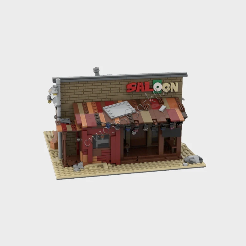 1716PCS MOC City Street Views Modular Explorer's Tavern Building Blocks Diy Educational Assembly Kid Toy Popular Christmas Gift