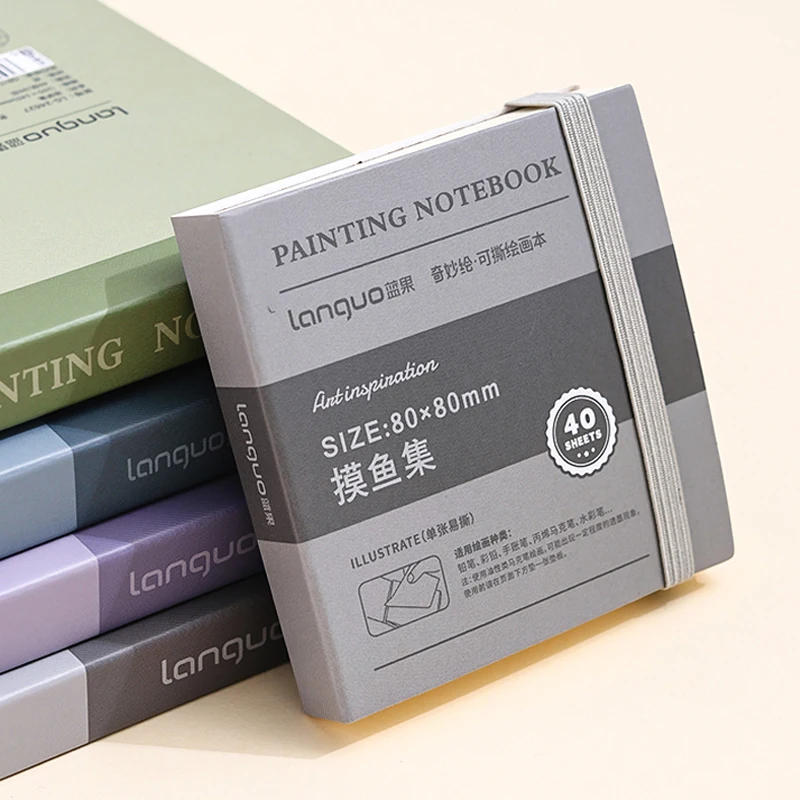 Creative Tearable Blank Painting Notebook Artist Thick Drawing Sketching Book for School Student Art Stationery Supplies