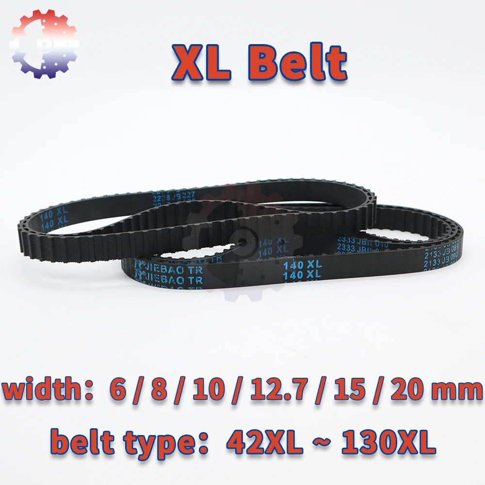 XL Timing Belt 42XL to 130XL Belt Width 6mm 8mm 10mm 12.7mm 15mm 20mm XL Rubber Belt XL Synchronous Belt Closed Loop Belts XL