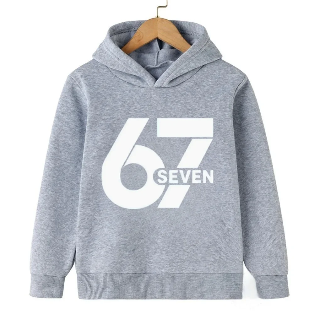 سترة بغطاء للرأس بطباعة ممتعة من Six-Seven: اختيار لطيف للأطفال الصغار - بطانة فنية كرتونية من 6 إلى 7 سنوات، راحة طوال اليوم. مثالية لأيام الميلاد والملعب