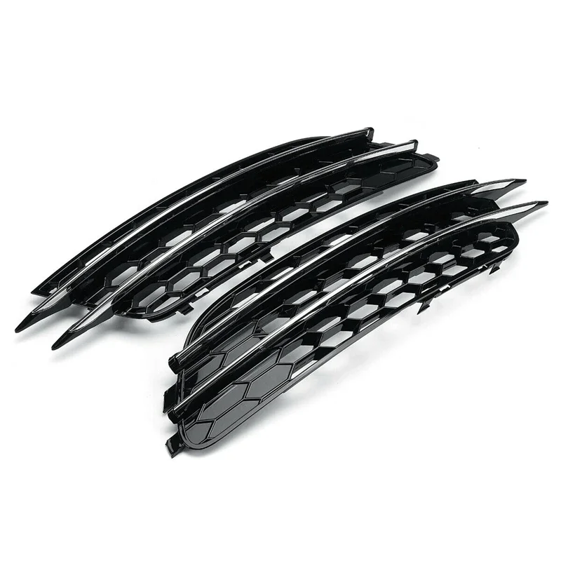 X-T 2 قطعة سيارة الجبهة الضباب غطاء خفيف العسل مصبغة شواء لأودي A6 C7 2012 2013 2014 2015