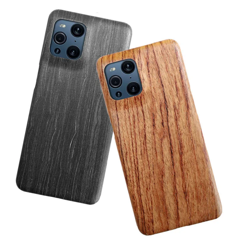 Genuine Wood For Oppo Find X5 Pro X3 Pro Case Rosewood Black Apricot Walnut Wood Kevlar Protective Case For Oppo X3  X3Pro X5Pro