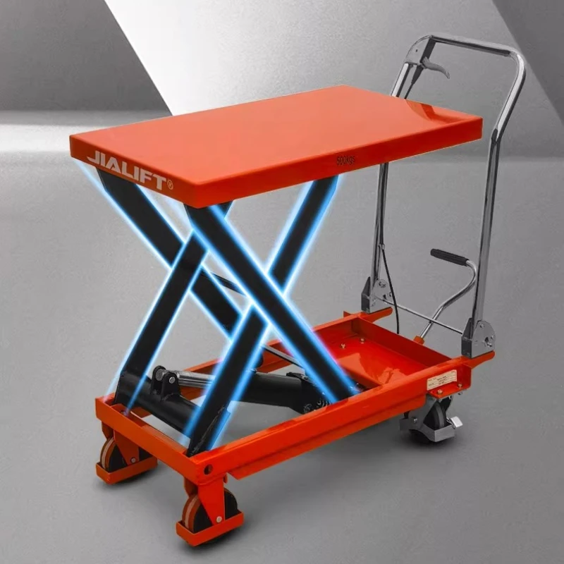 

Compact Simple Lift Trolley Telescopic Design Convenient Lift Trolley Operation Commercial Furniture Hebebühnenwagen ZY40TC