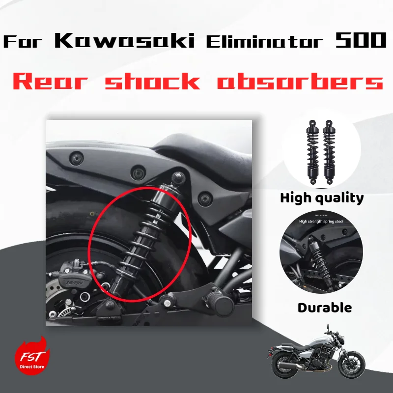 

For Kawasaki Eliminator 500: Modification kit with lowered rear shock absorbers and high-rebound damping.