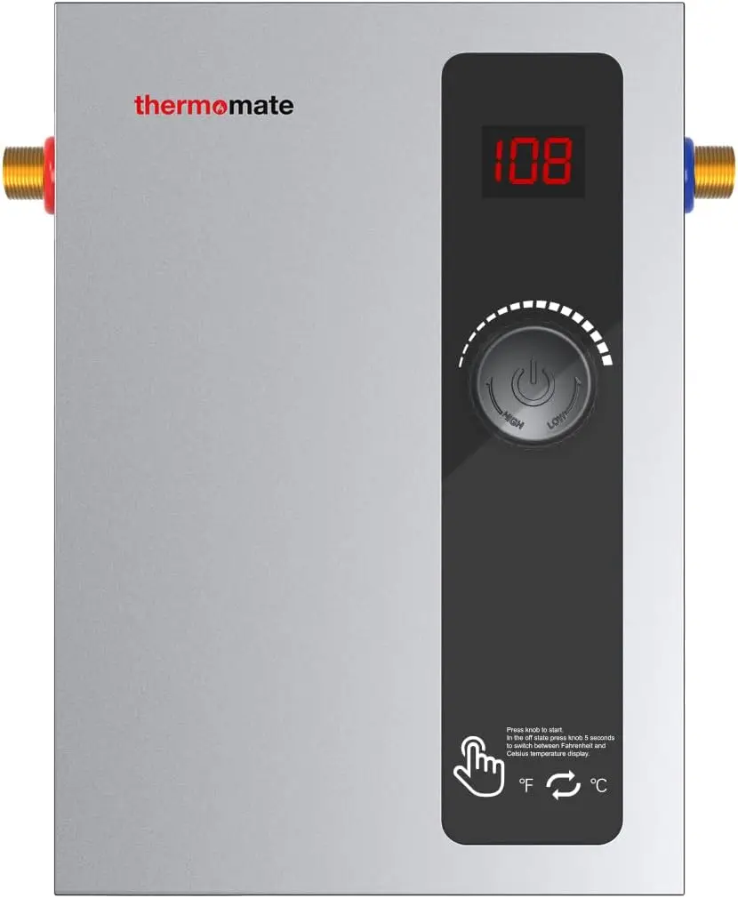 Tankless Water Heater Electric, 8kW at 240 Volt, On Demand Instant Hot Water Heater for Point of Use