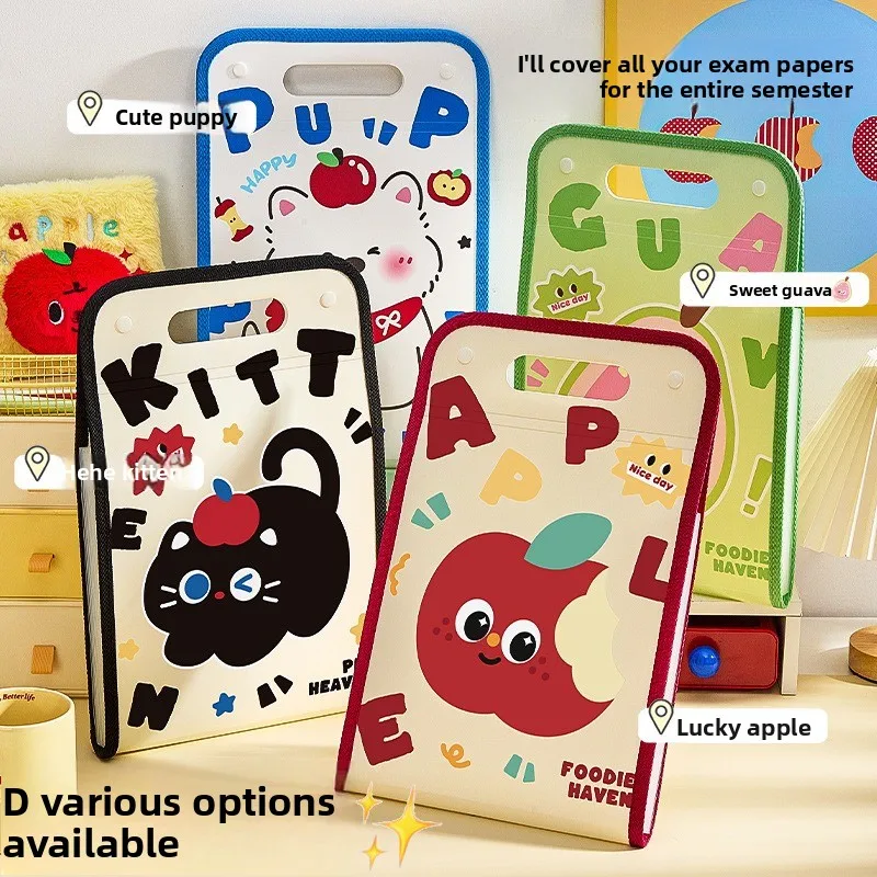 

Папка, бумажный пакет для тестов, многослойный портативный мешок для органов большой емкости для студентов, несколько вариантов хранения бумаги