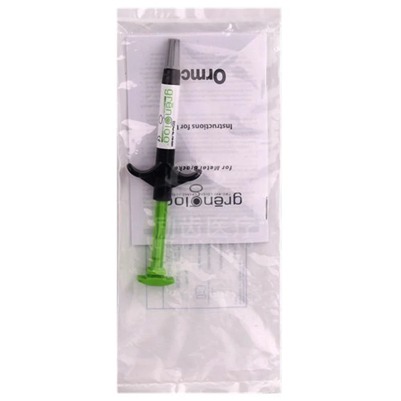 

Dental Orthodontic Adhesive Ormco Grengloo 4g per tube 740-0321 Dental Orthodontic Bonding Grengloo Color Change Ortho Adhesive