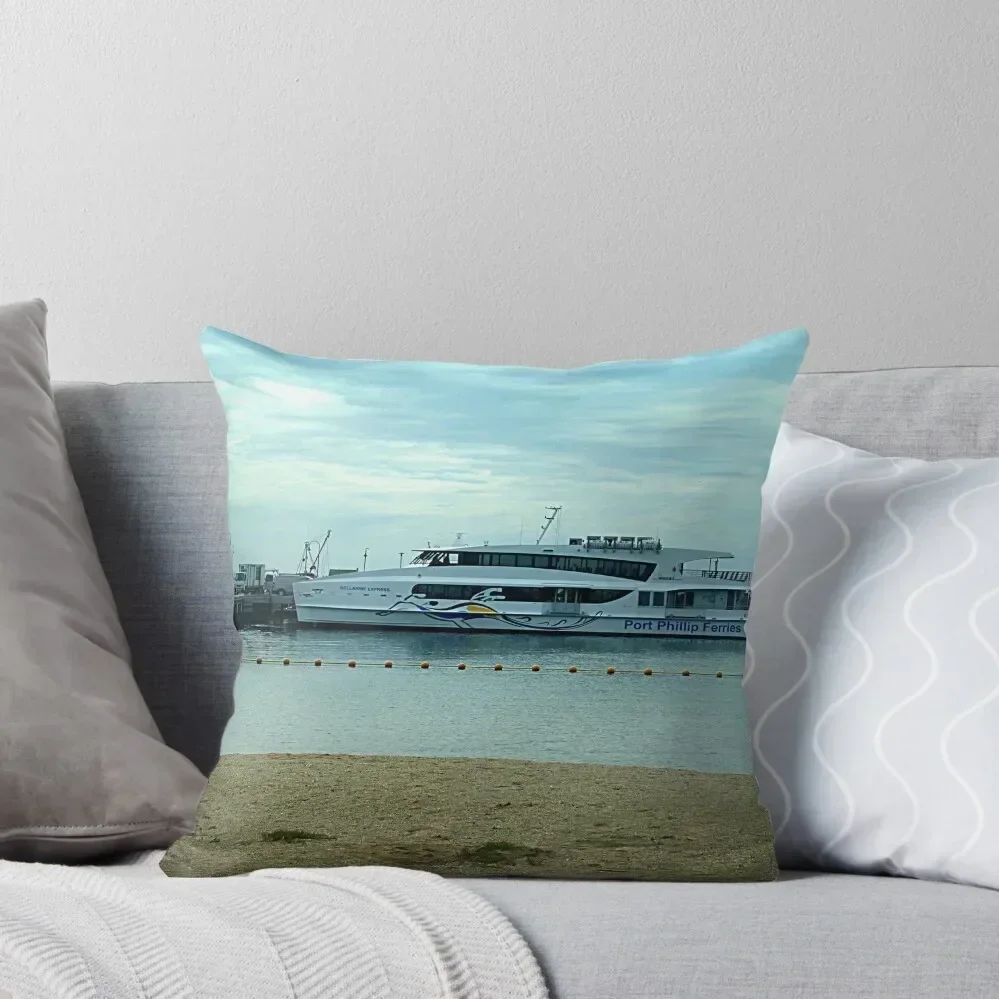 

Portarlington Ferry to Melbourne Throw Pillow Luxury Cushion Cover Pillow Case Christmas Pillow Decor