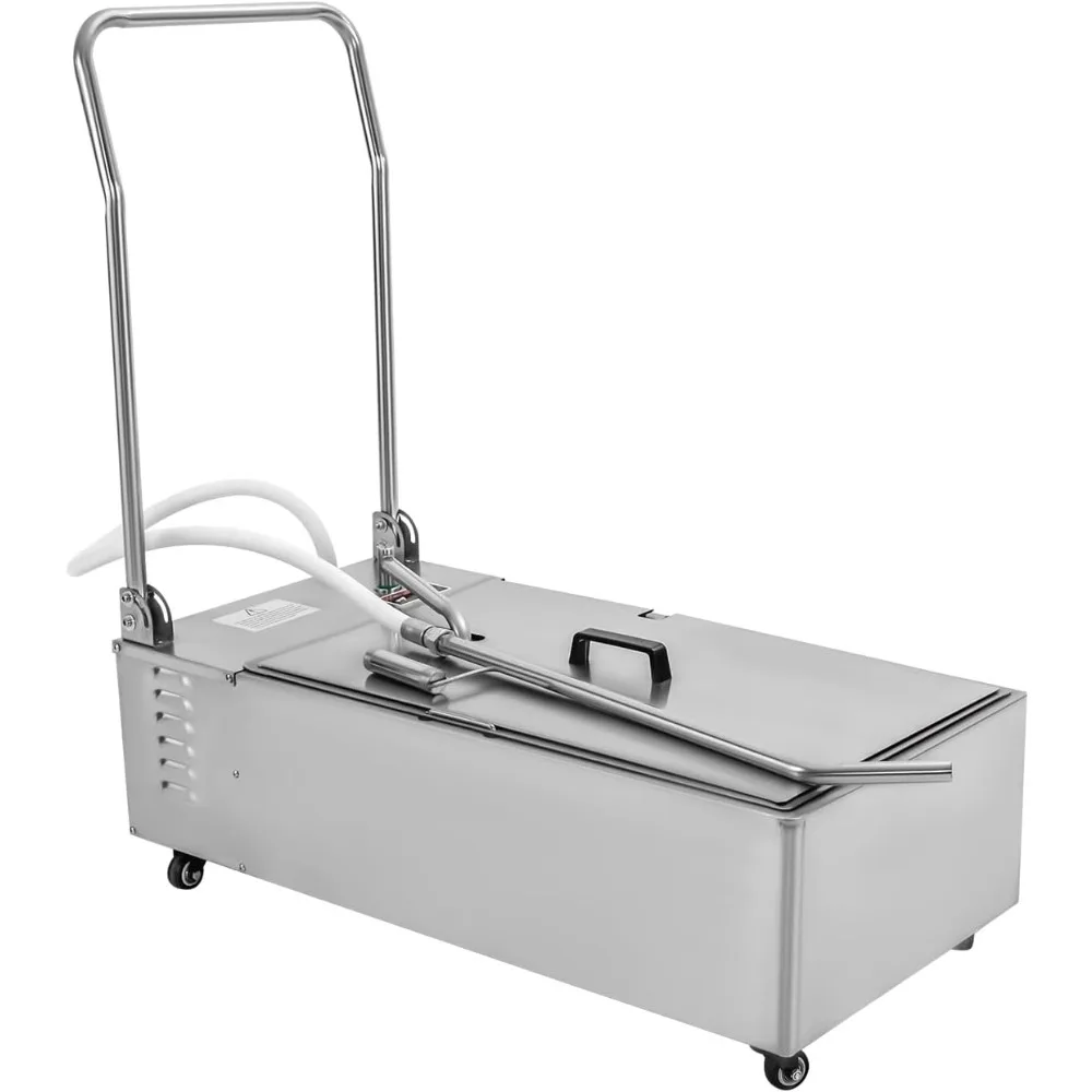 

Мобильная машина с фильтром для фритюрницы, 370 Вт, 110 В, 55 л/14,53 галлона, коммерческий масляный сепаратор тележки для грузовиков