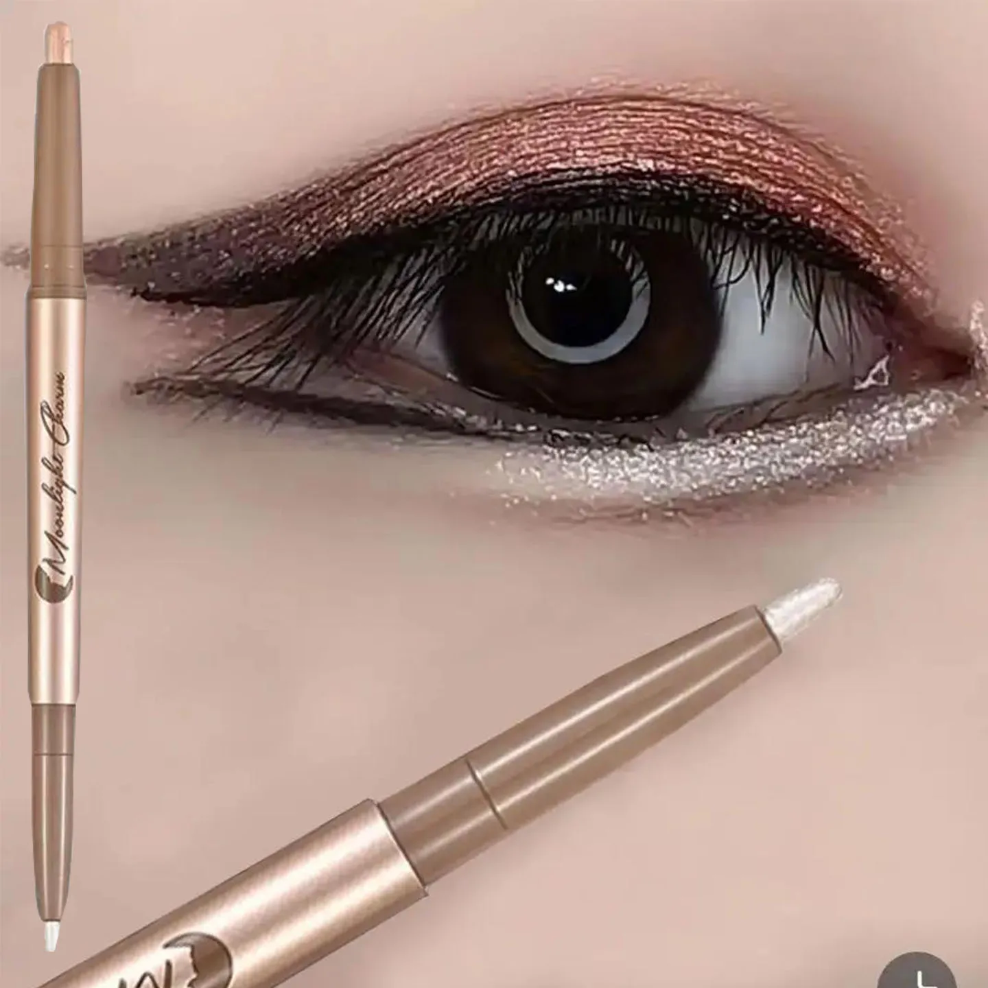 Pen maker double head pearlescent aegyo saliva pen eye makeup non-smudging highlight brighten complexion shadow waterproof