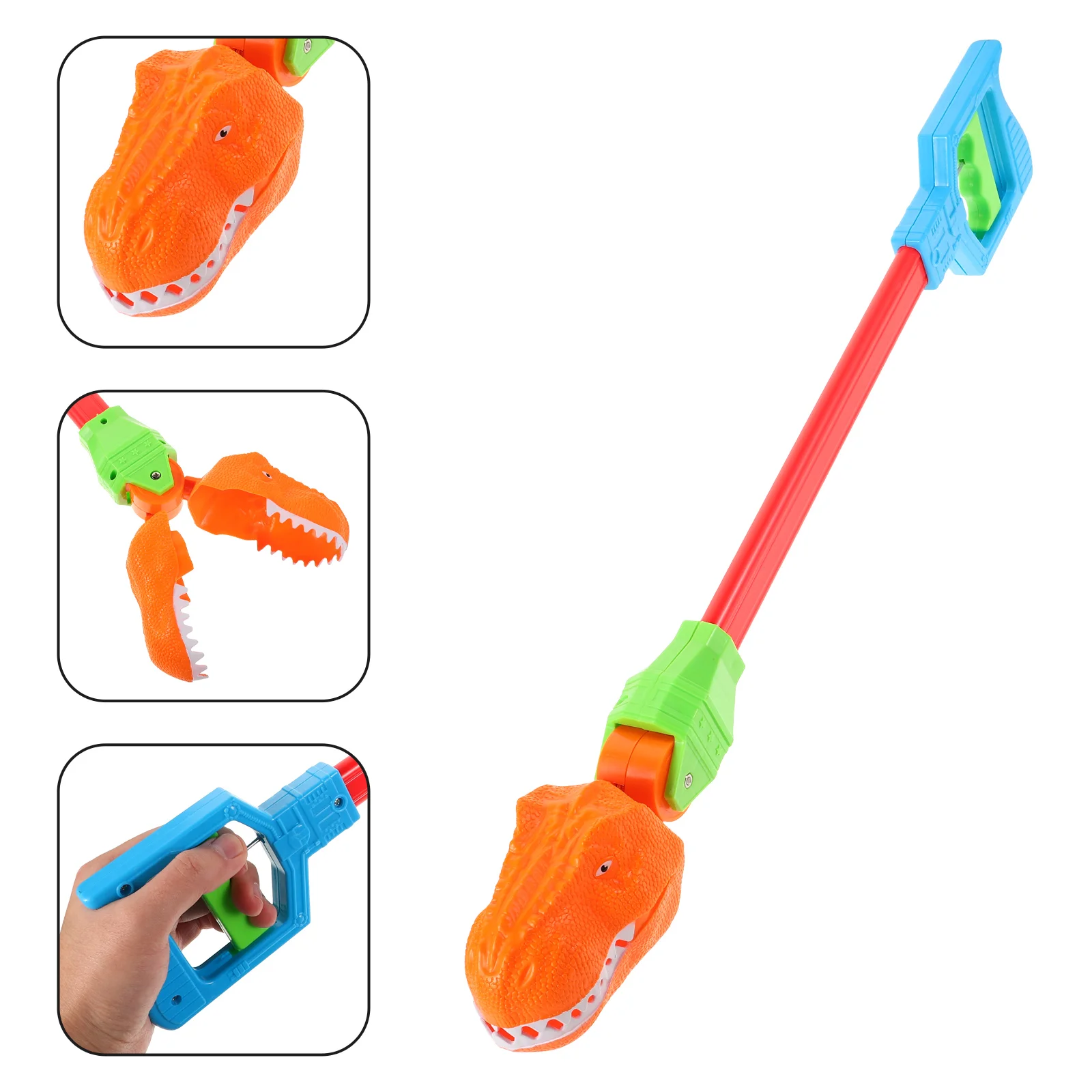 Jouets de bras mécaniques, pince de dinosaure, petit atteindre en plastique pour enfants, outil de ramassage de griffes, jouet pour les mains, école, maison, amusant en toute sécurité