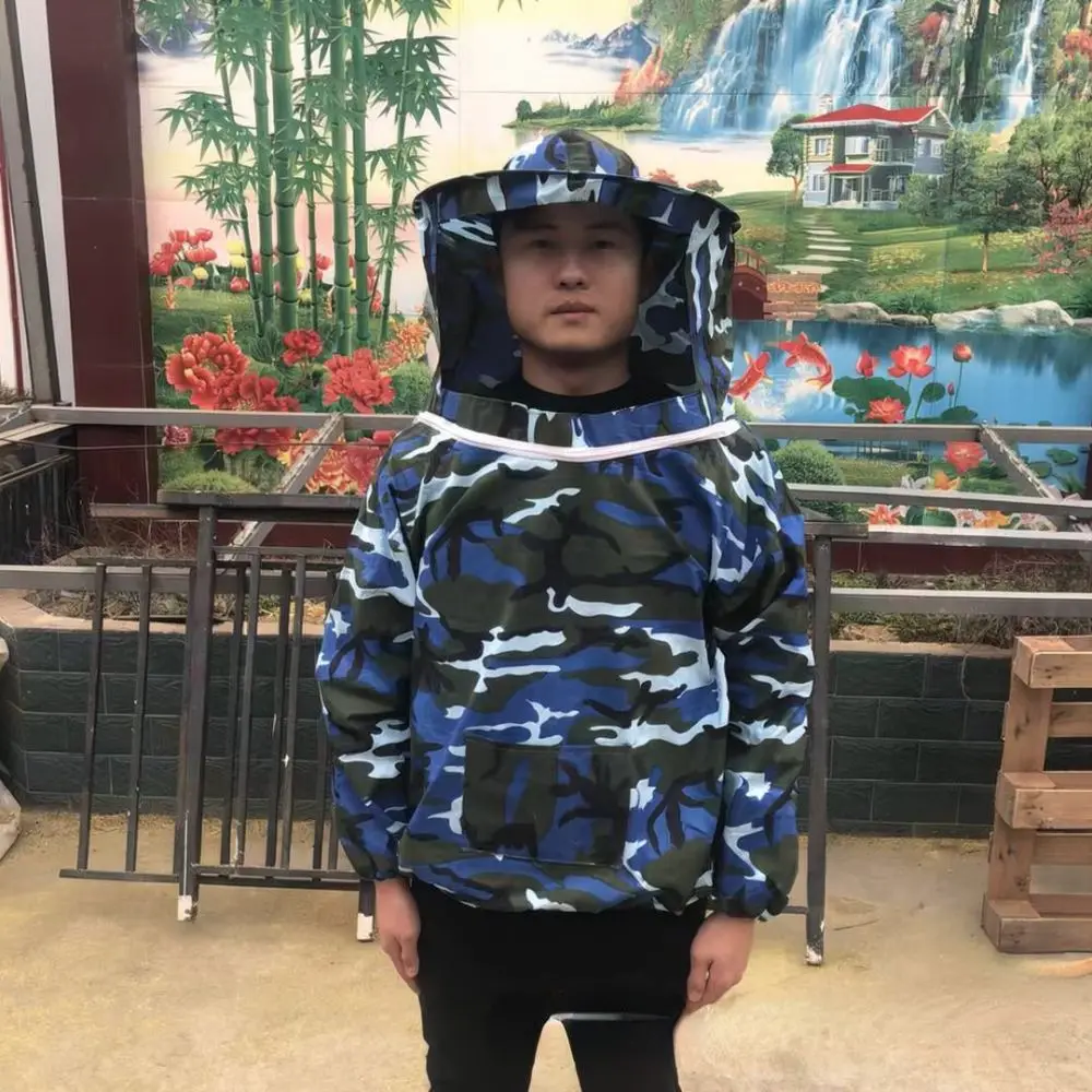 Beekeeping Jacket Ventilated Protective Smock With Veil Breathable Anti Bee Clothing Supplies For Hive Keeper