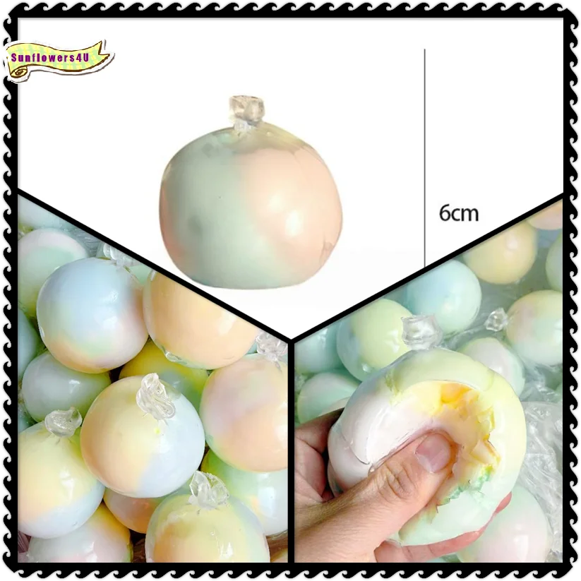 1 pièce de jouet sensoriel anti-stress en forme de cantaloup au chocolat, fait main, pour la relaxation et la concentration