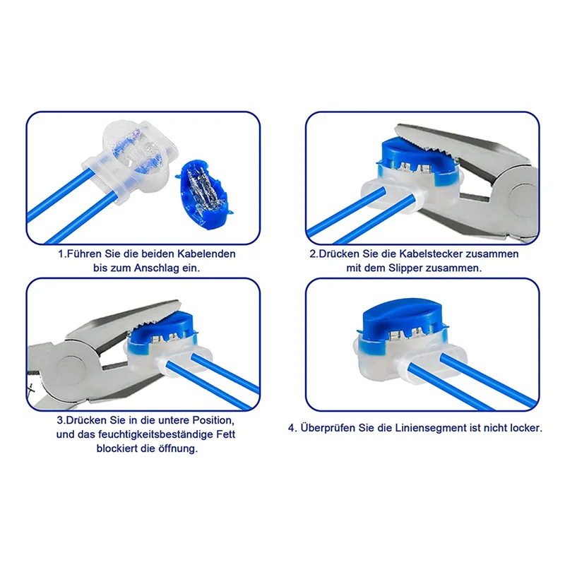 A04I 30 conectores de cable para cortacésped robótico, conector de cable de conexión impermeable con relleno de gel