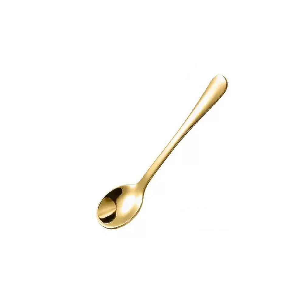 

10pcs Kitchen Accessories Stainless Steel Tiny Spoon Durable Rust-proof Mini Coffee Spoon Smooth Surface Seasoning Spoon Sugar