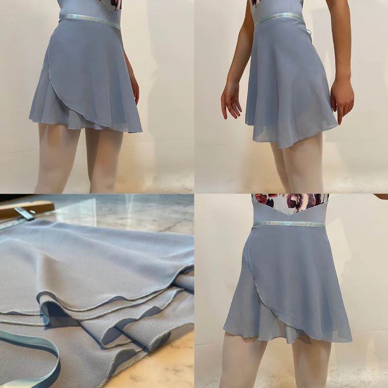 Ballet Dance Skirt New Style Pure Color Chiffon Practice Leotard Small Apron Tutu Adult High Quality Ballet Dress