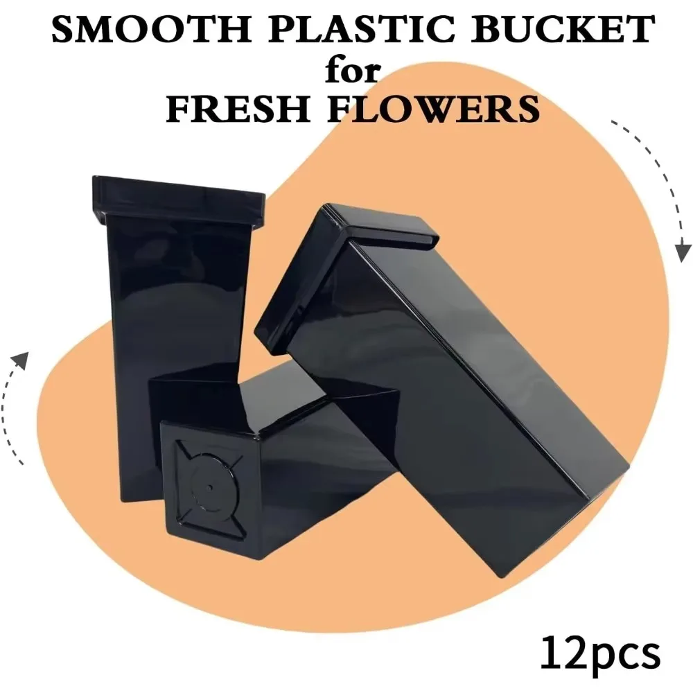 Flower stand with 12 buckets, 3 tier plant cart for heavy duty mobile flower stand, perfect for florists, home and office