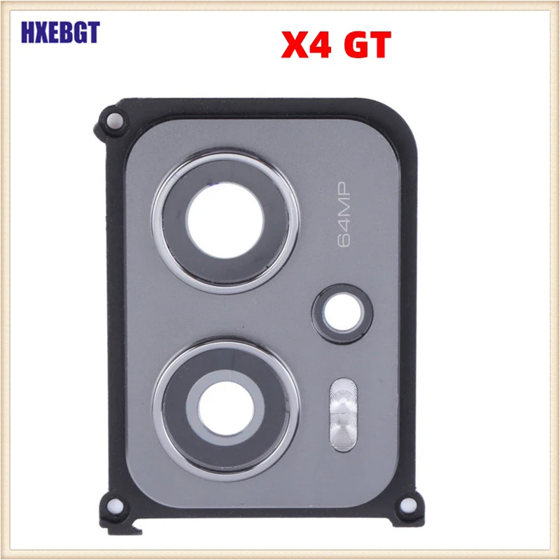 For Xiaomi Poco X4 GT Back Rear Camera Glass Lens With Frame Holder  Main Camera Glass Cover Replacement Parts