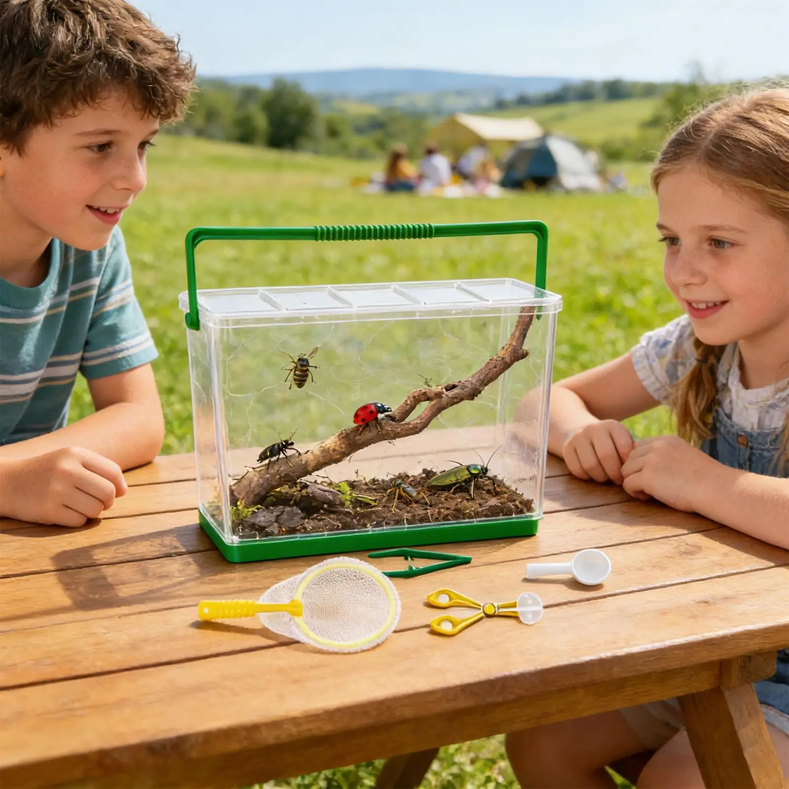 

Детский приключенческий набор: веселые летние развивающие игрушки, набор для кемпинга, игрушки для юных исследователей, для девочек и мальчиков, для дома и улицы, для сада