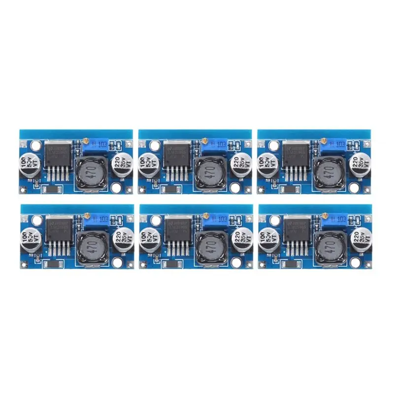 【DIGITAL GADGET】Adjustable 3A LM2596S DC-DC Step-Down Power Supply Module 6PCS 1.5-35V Power Conversion Board