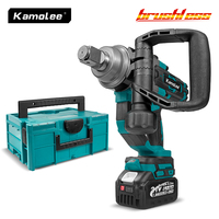 Kamolee 5000 N.M Torque 1 Inch Brushless Electric Impact Wrench Lithium-Ion Battery For Makita 18V Battery