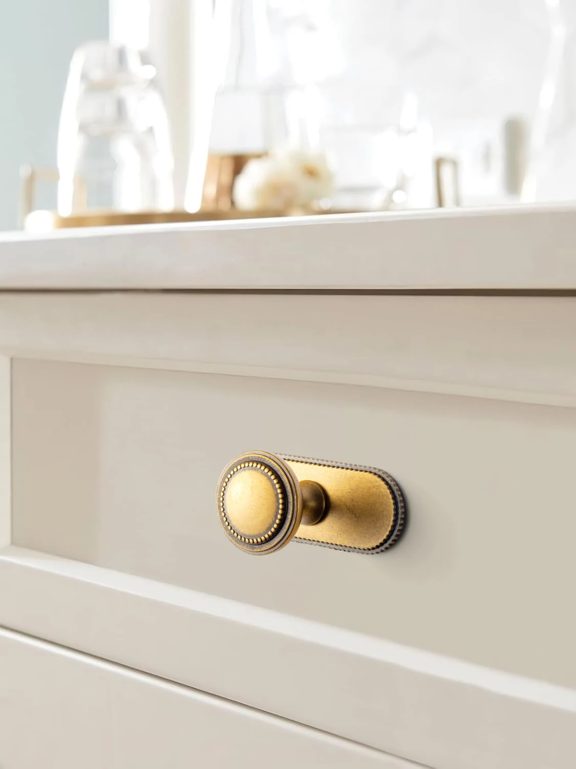 Goo-Ki Brushed Gold Cabinet Handle Drawer Pulls Antique Brass Bar Pull Kitchen Hardware for Closet Dresser Cupboard Furniture