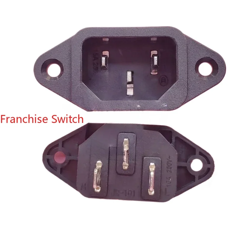 

10PCS multifunctional electric heating pot tail socket AC power supply plug , wok 15A