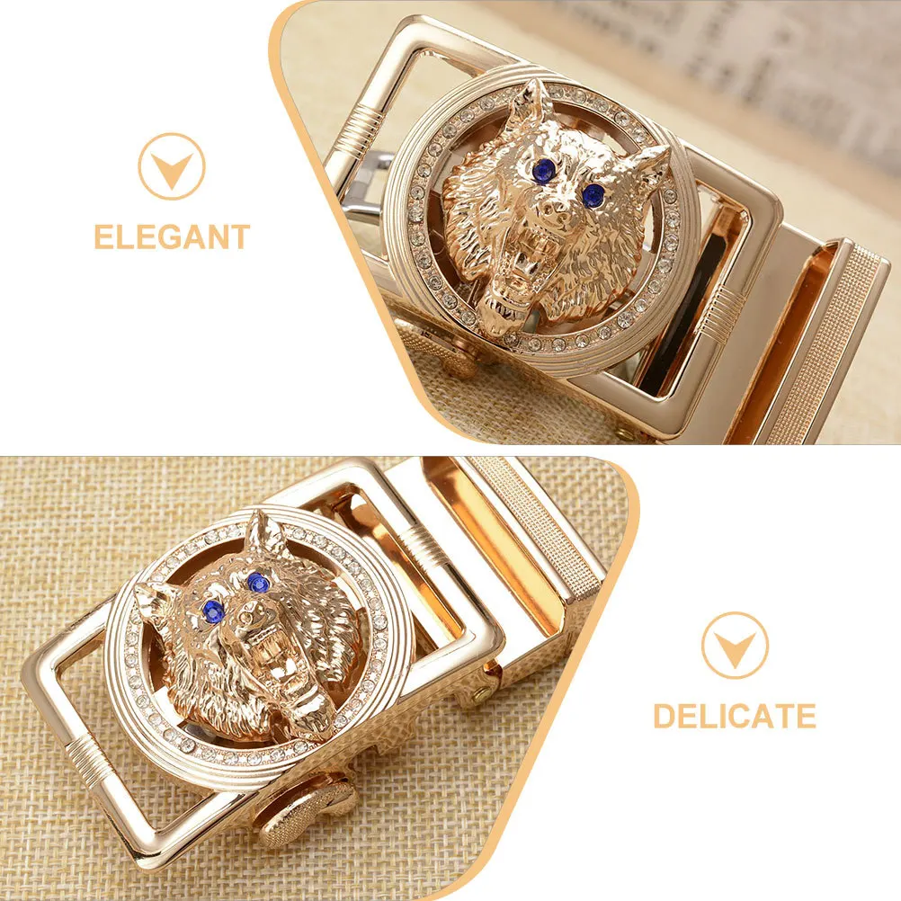 الذئب رئيس حزام مشبك الرجعية مشبك معدني للرجال خمر الخصر السحابة استبدال Diy زي التبعي #3