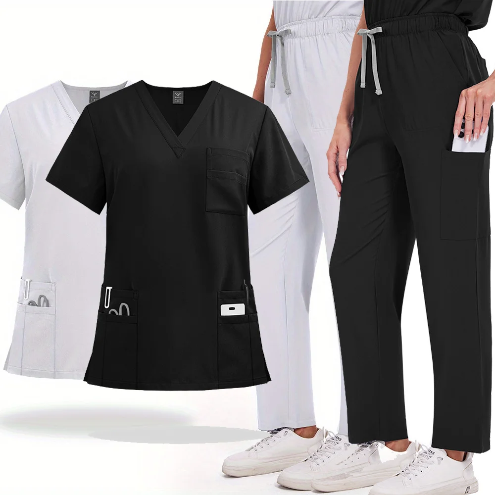 

Two Piece Scrubs Super Soft Comfortable for Extended Wear Summer Relaxed Fit