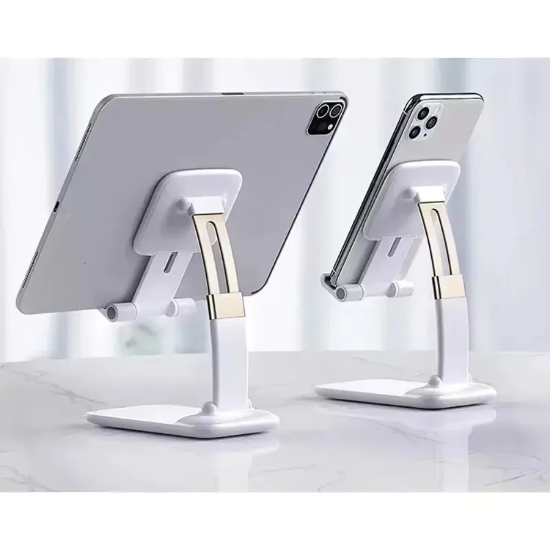 Foldable Phone Stand Desktop Adjustable Height Angle Holder For iPhone Samsung Aluminum Metal Tablet Dock Cradle Office Home Gym