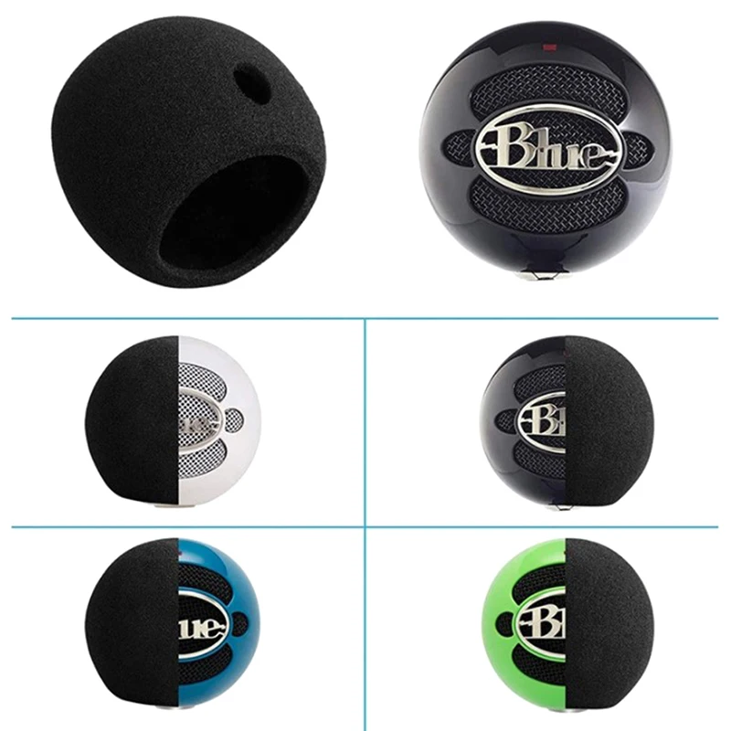 Mic Foam Cover Compatible with Blue Snowball Ice,Pop Filter Windscreen Cover Compatible with Blue Snowball