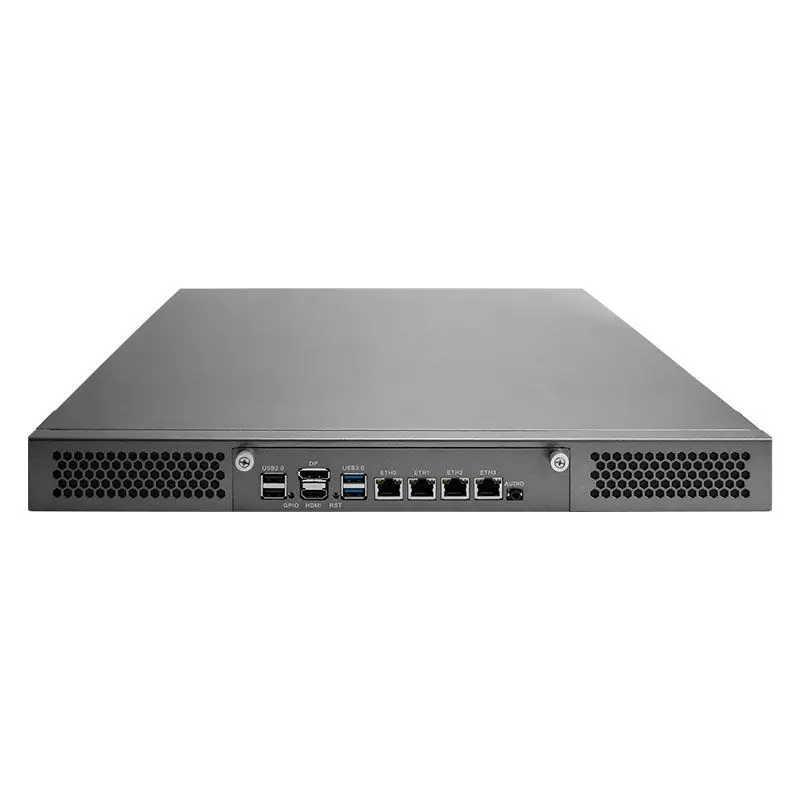 Intel J4125 Low Power NAS Server, 6-Bay Storage PC, Dual M.2, Quad LAN Industrial Firewall Box