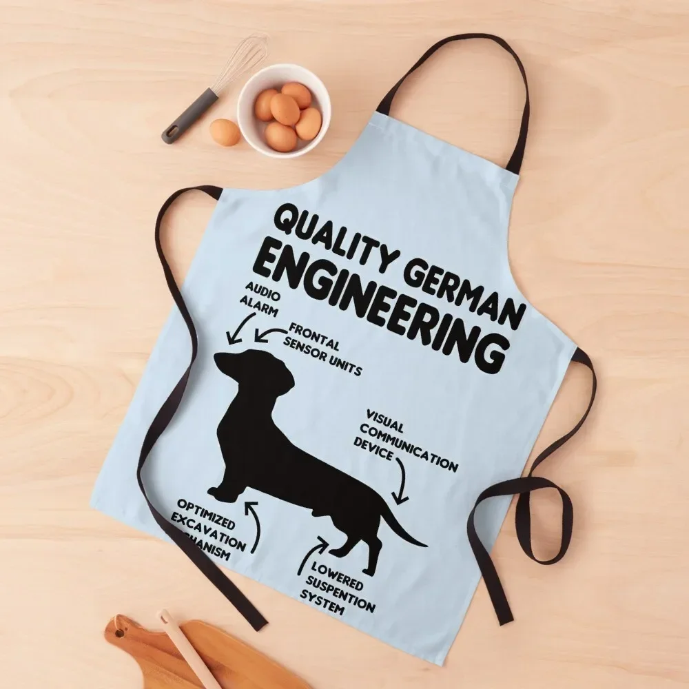 Quality German Engineering - Dachshund Apron work ladies kindergarten teacher Apron