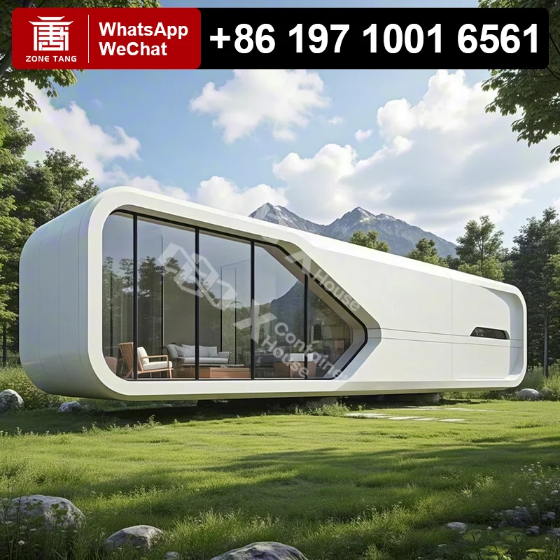 

Mobile Steel Tiny Homes Modular Prefab Apple Capsule Home Space Ultra Studio Discount Premium Luxury Popular Global Modern Urban