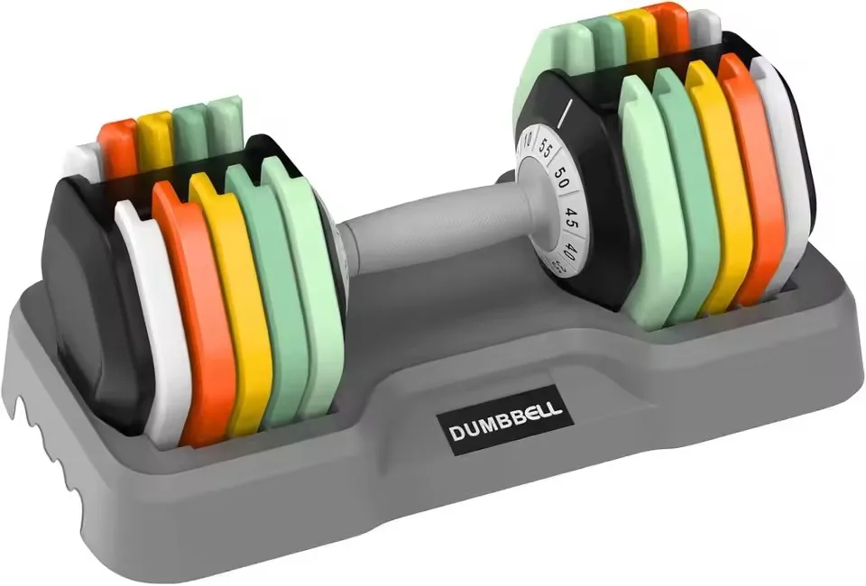 

25/55 lbs Pair Adjustable Dumbbell Set, Adjust Dumbbell Weight for Exercises Pair Dumbbells for Men and Women in Home